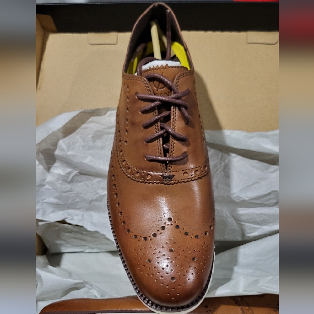 🚨Men's Brown Leather Zero Grand Shoes Cole Haan